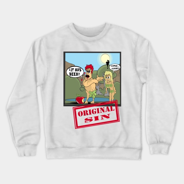 Original Sin Crewneck Sweatshirt by gokuylucky